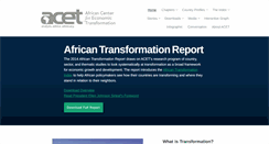 Desktop Screenshot of africantransformation.org
